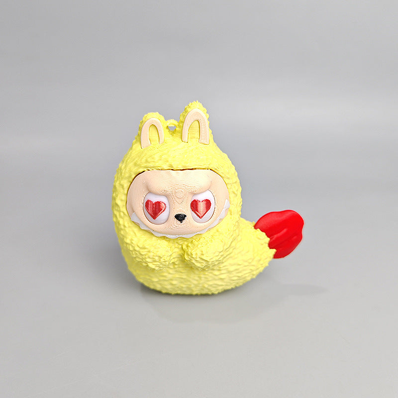 3D Printed Labubu Figure – Trending Collectible Anime Toy & Desk Decoration