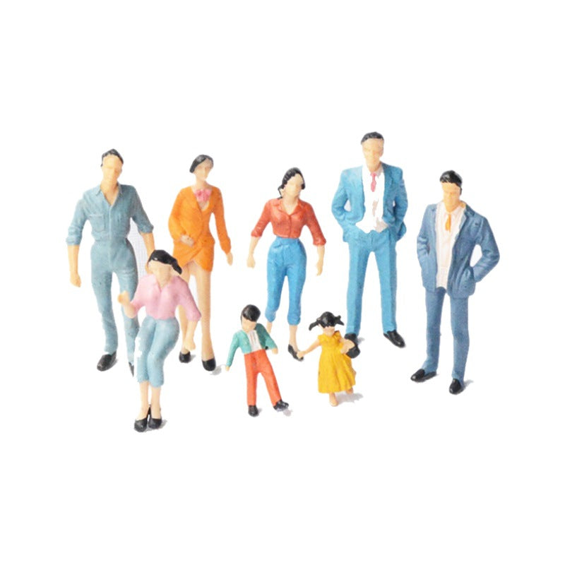 Colorful Miniature People Figures – Hand-Painted Model Characters for Diorama, Architecture & Landscape