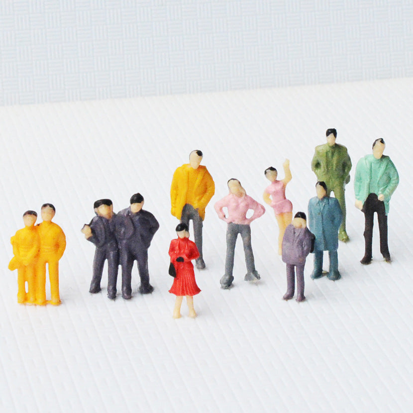Colorful Miniature People Figures – Hand-Painted Model Characters for Diorama, Architecture & Landscape