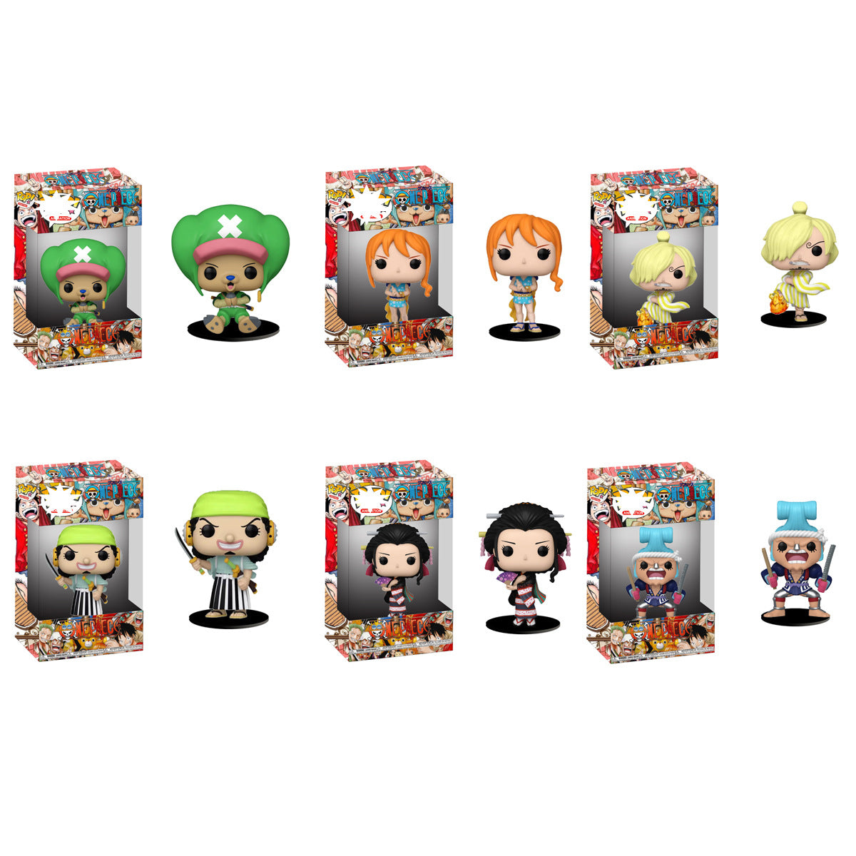Pop Anime Desk Figures – One Piece, Hello Kitty, Naruto, Godzilla