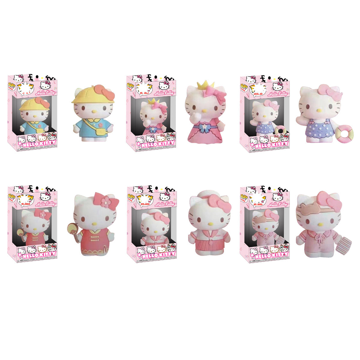 Pop Anime Desk Figures – One Piece, Hello Kitty, Naruto, Godzilla